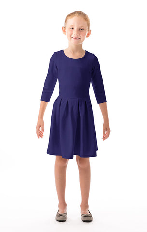 Ellie Girl Party Dress in Real Blue