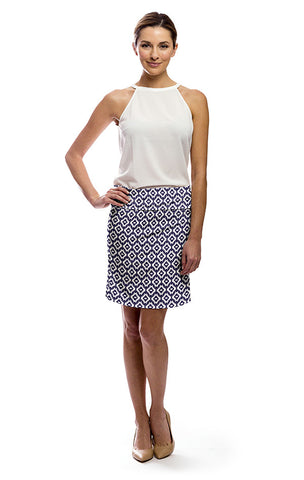 Kelly Skirt in Aztec Navy