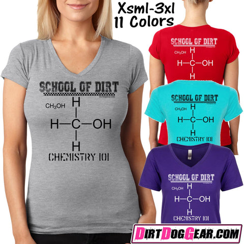 Dirt Girl® V-Neck Tee 47: "Chemistry 101"