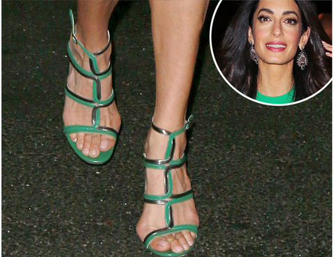 amal clooney bunions foot reading 
