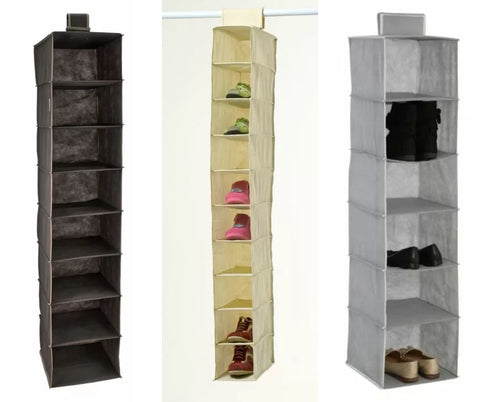3 wardrobe hangers for shoes