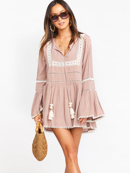 tan tunic dress