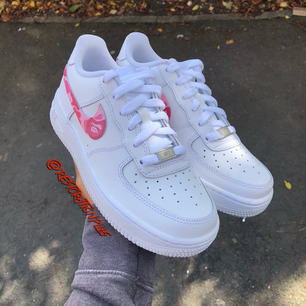 custom pink air force 1