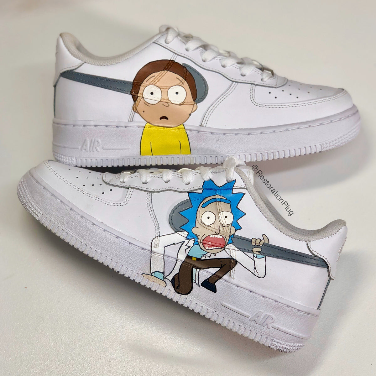 custom air force 1 rick and morty