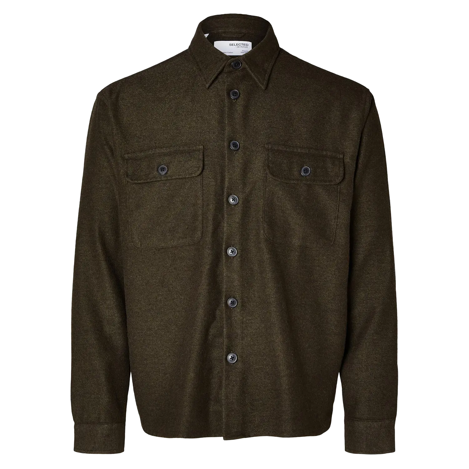 Selected Mason Twill Long Sleeve Overshirt