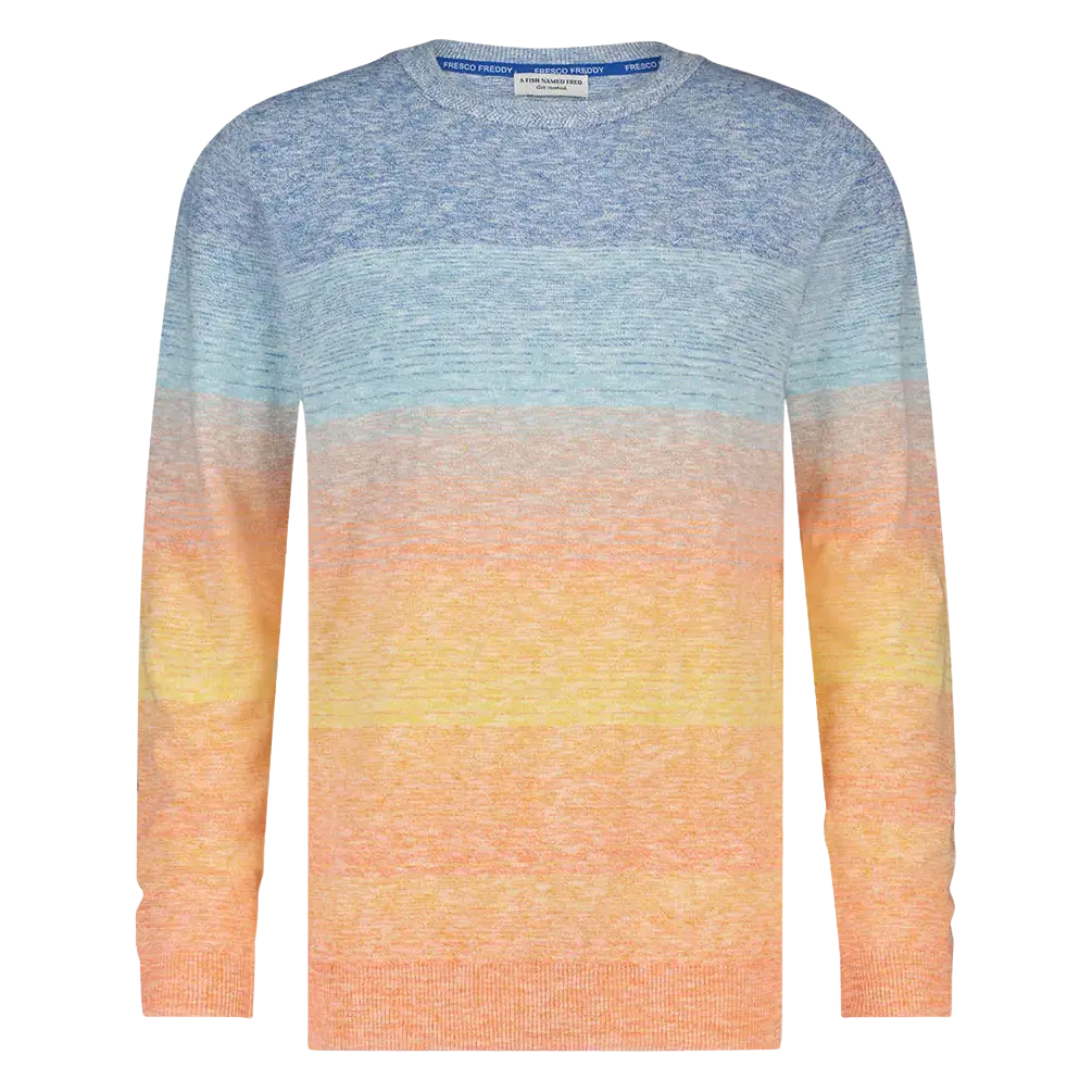 A Fish Named Fred Sunset Crew Neck Jumper for Men