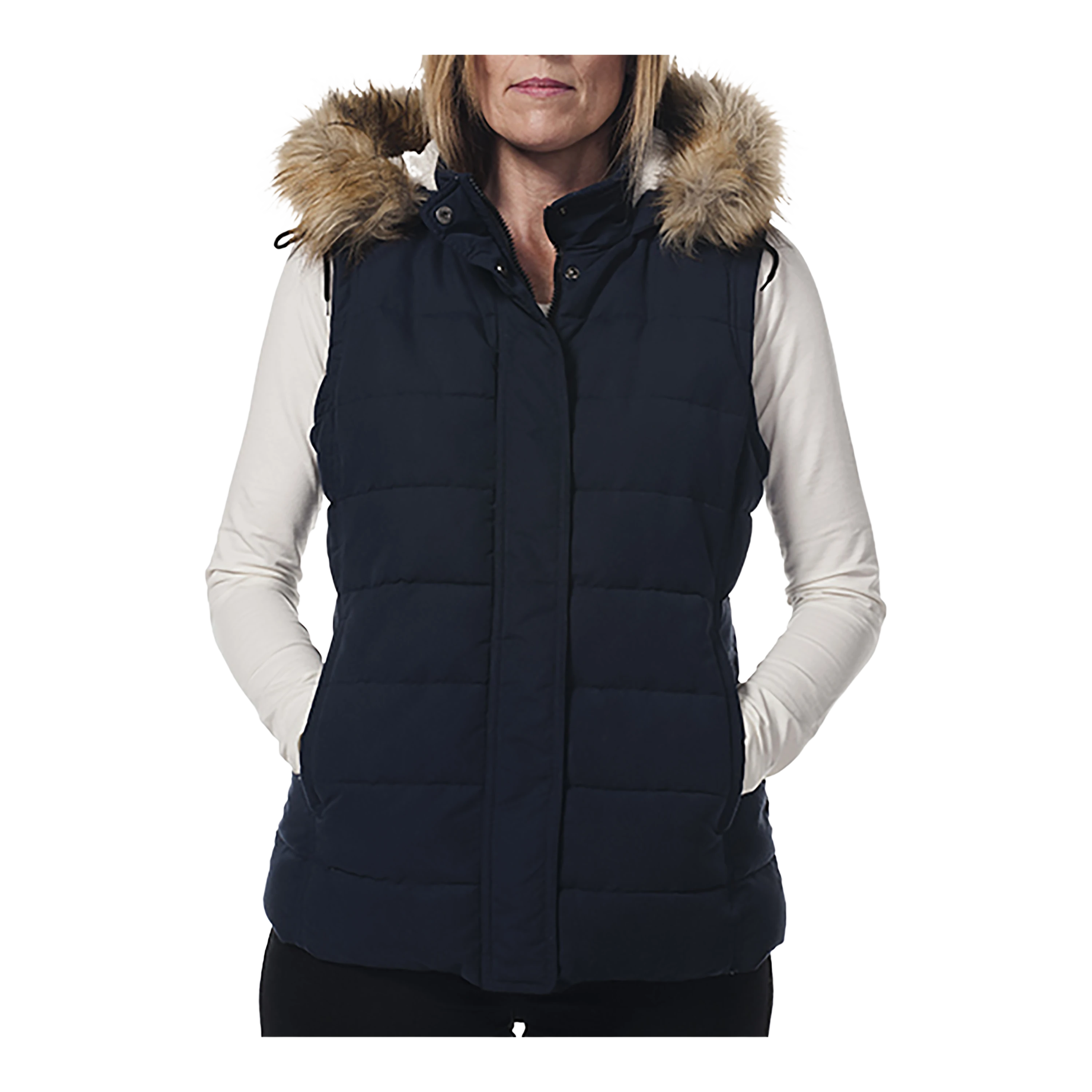 Hunter Outdoor Fur Trim Gilet for Women