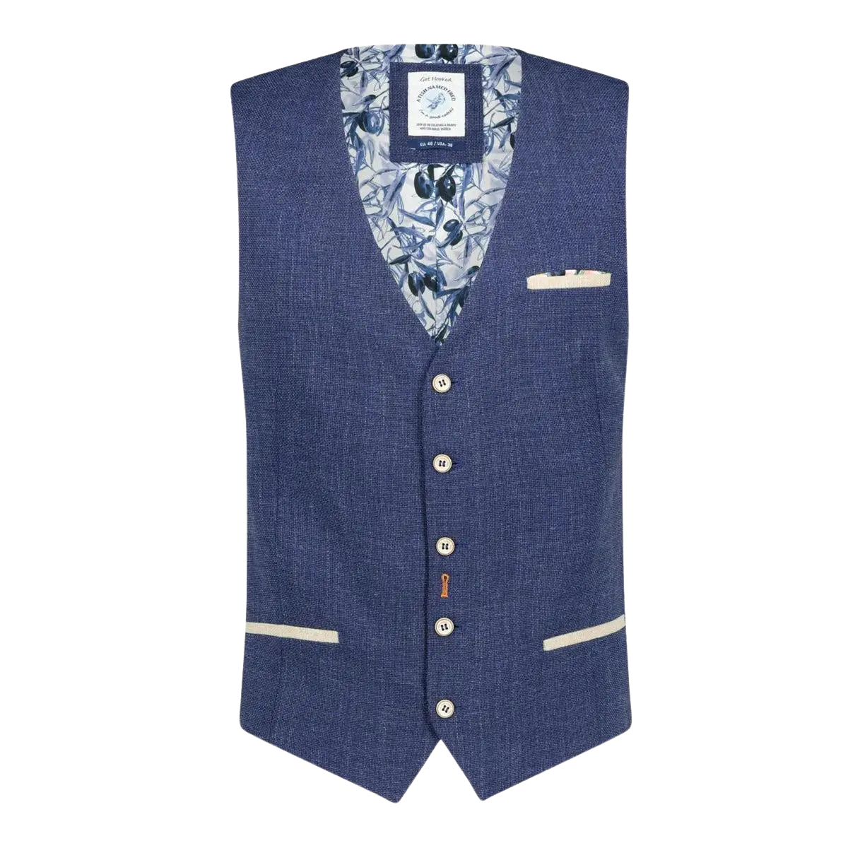 A Fish Named Fred Trimmed Waistcoat for Men