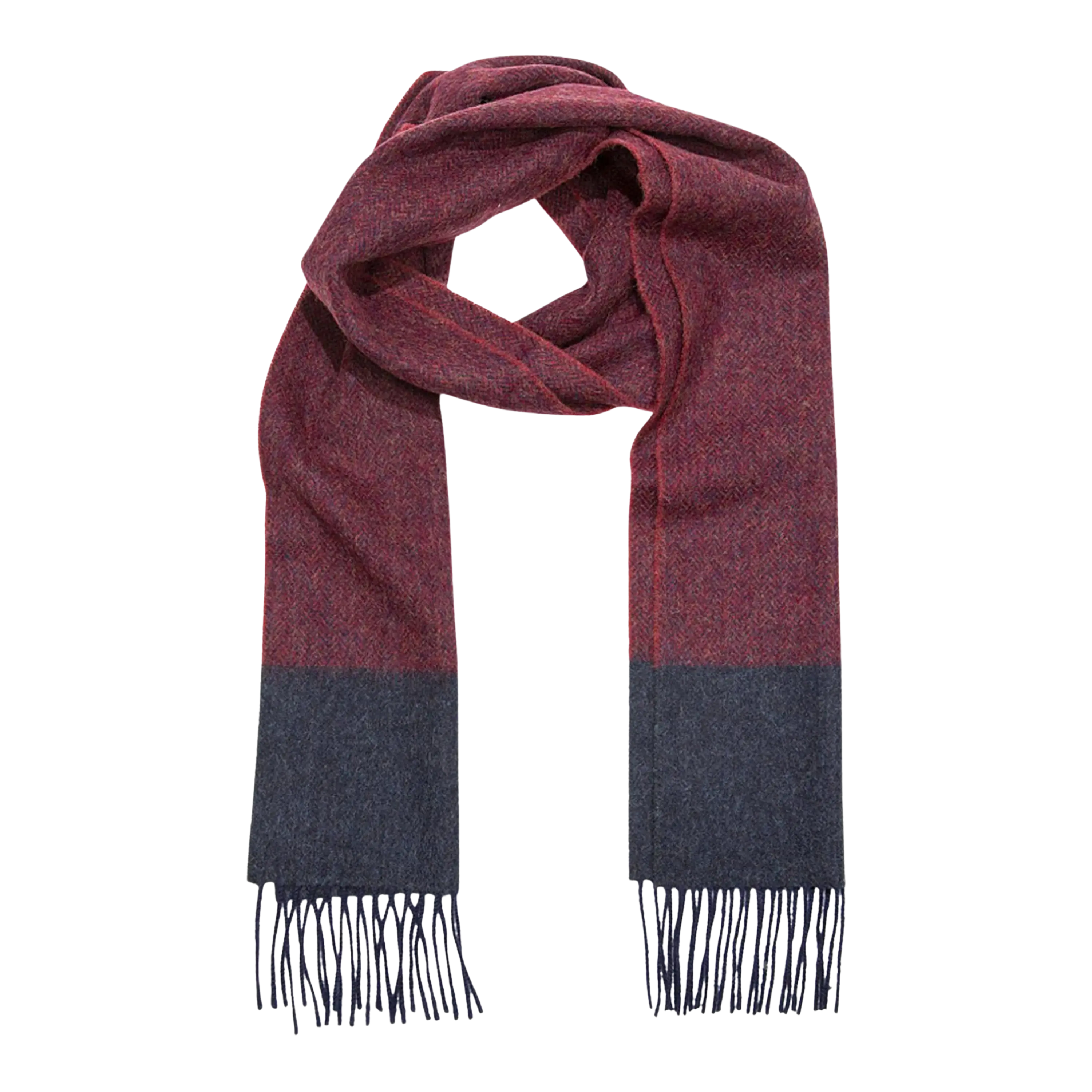 John Hanly Irish Wool Scarf Long Length for Men