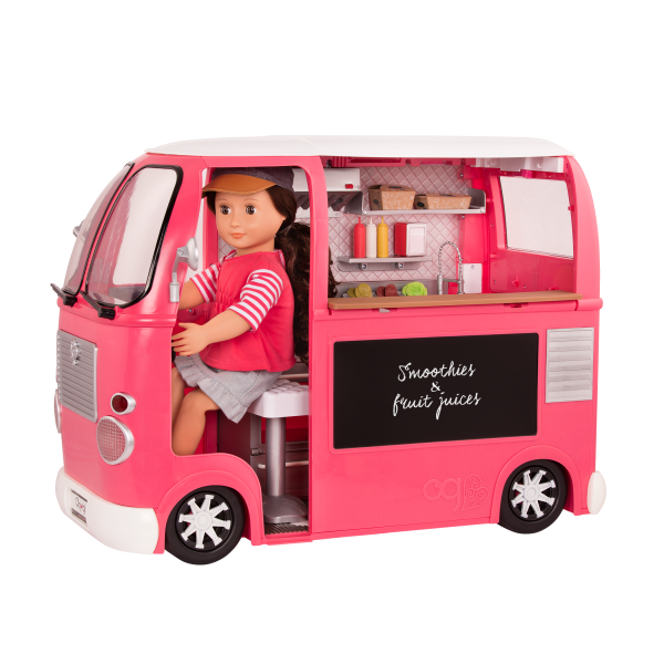 pink food truck toy