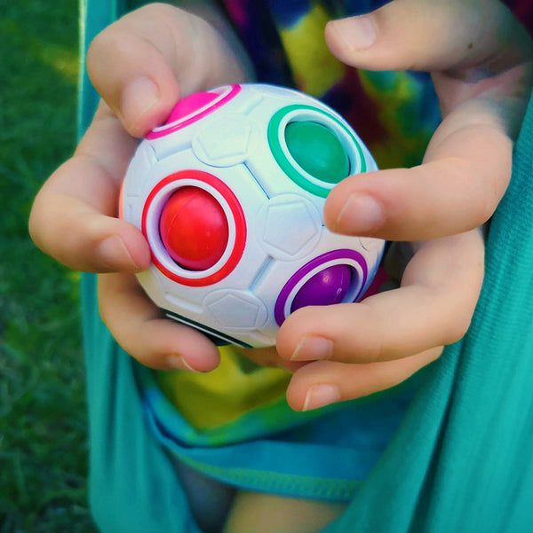 rainbow fidget ball