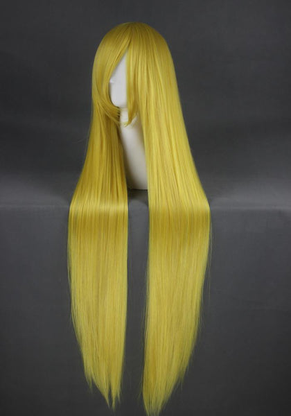 yellow anime wig