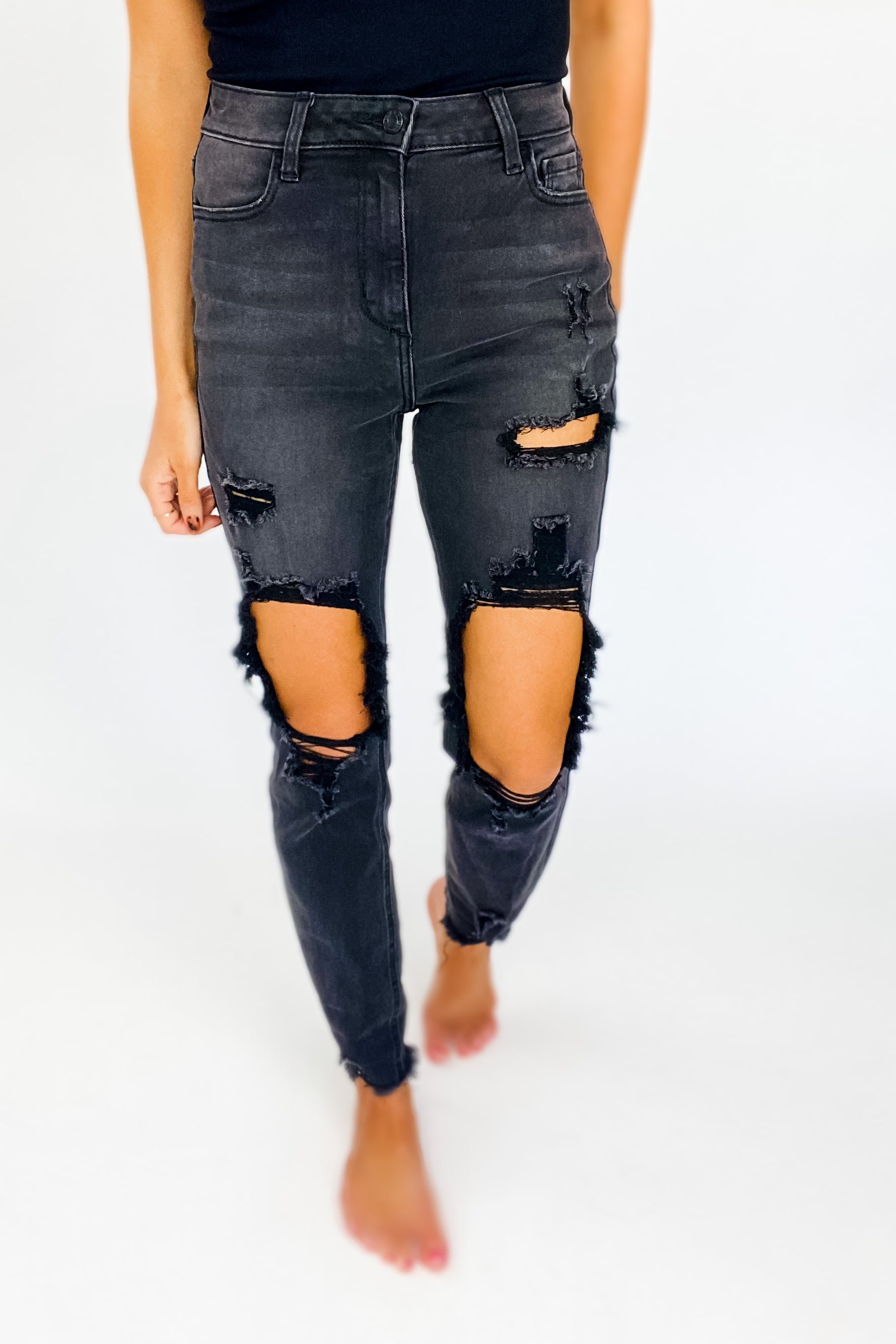 SAINT CUT OUT MOM SKINNY BY CELLO - FINAL SALE – Boutique