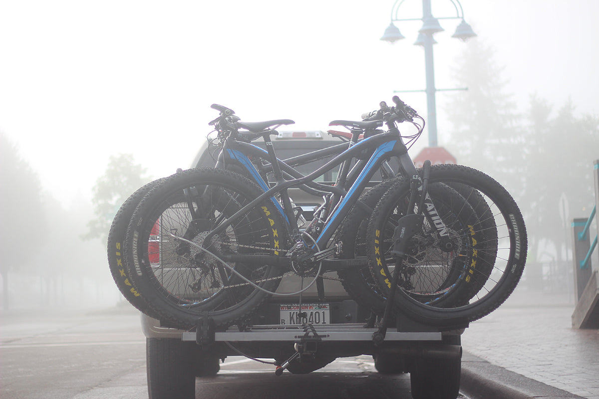 Thule T2 fat bike rack on Ford F150