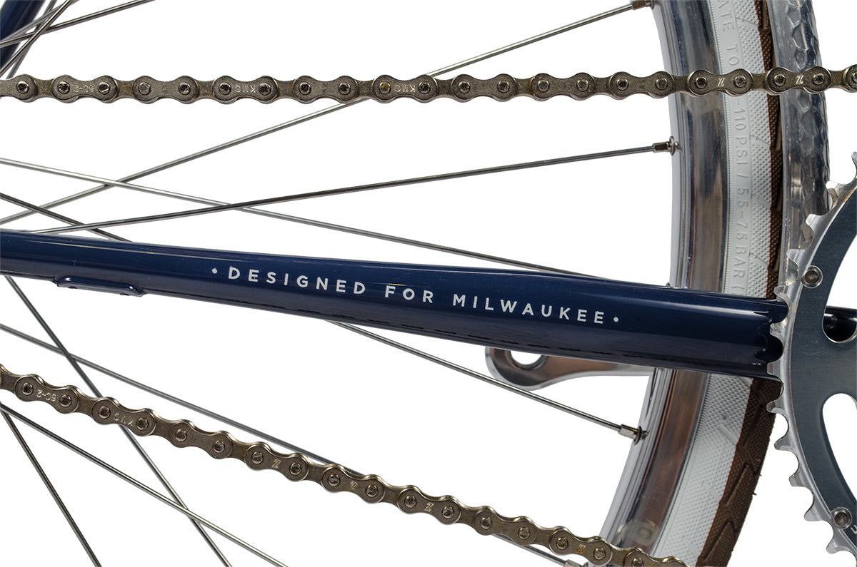 Designed for Milwaukee; Fyxation custom flag bike
