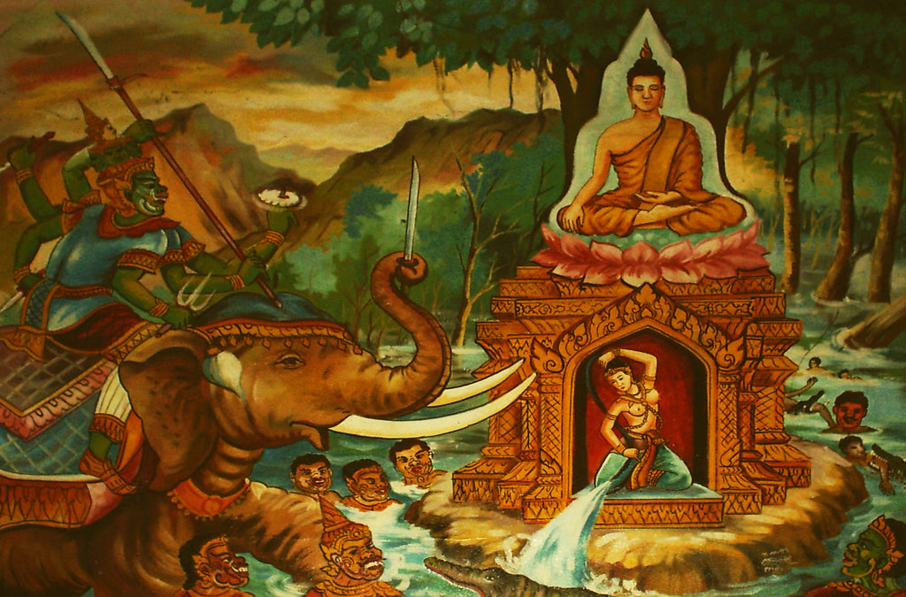 Bouddha et le diable Mara