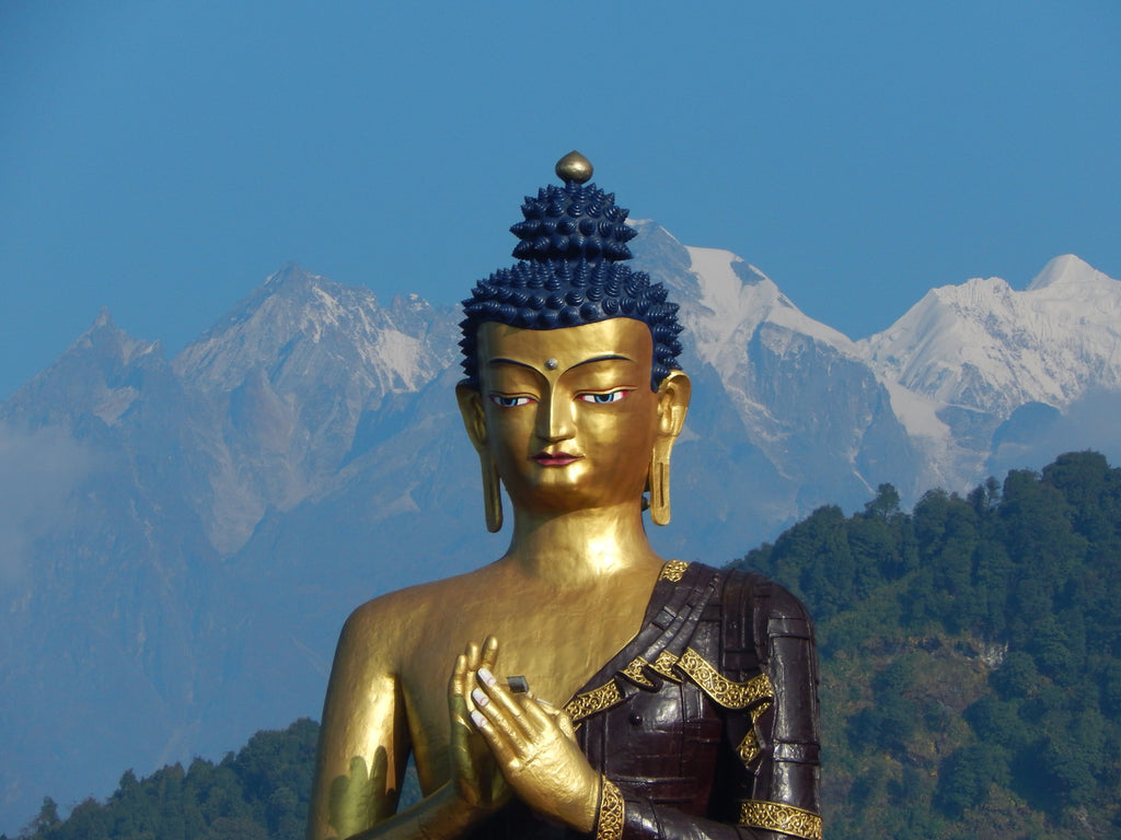 Bouddha dans l'himalaya