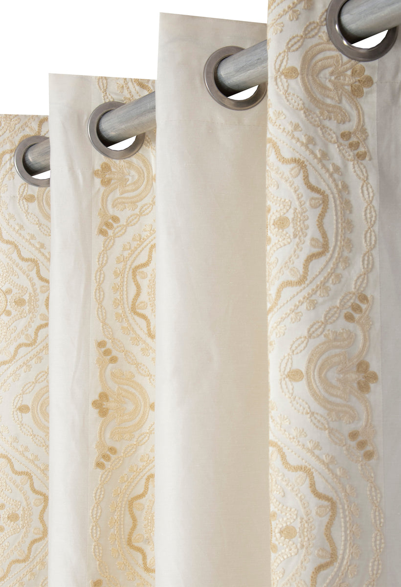 Room Darkening Grommet Single Curtain Panel Judith - Cream