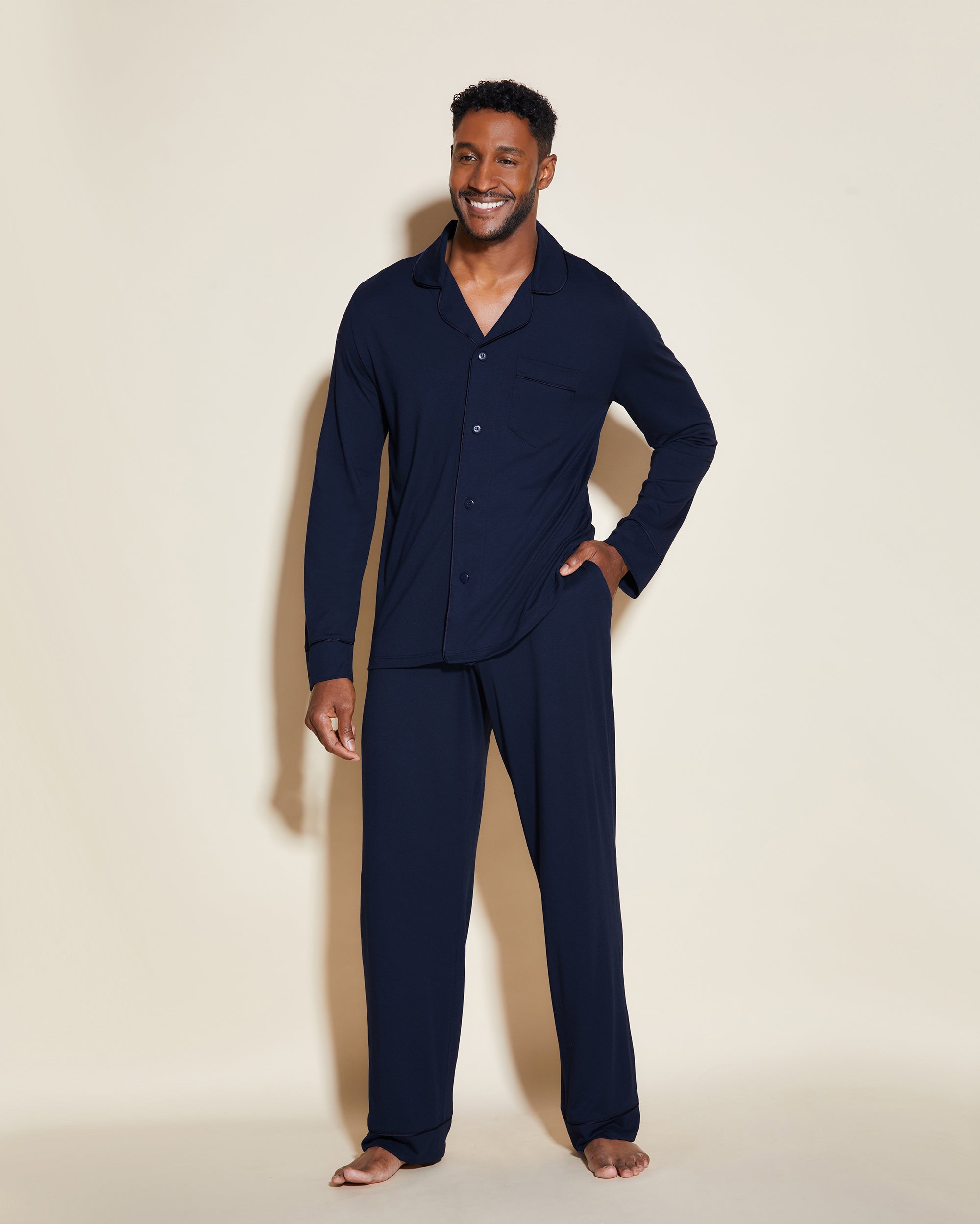 Christus cafe Stun Cosabella | Bella Men's Classic Long Sleeve Top & Pant Pajama Set