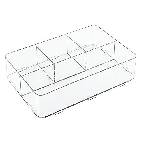 Interdesign 42410 Clarity Interlocking Drawer Organizer For