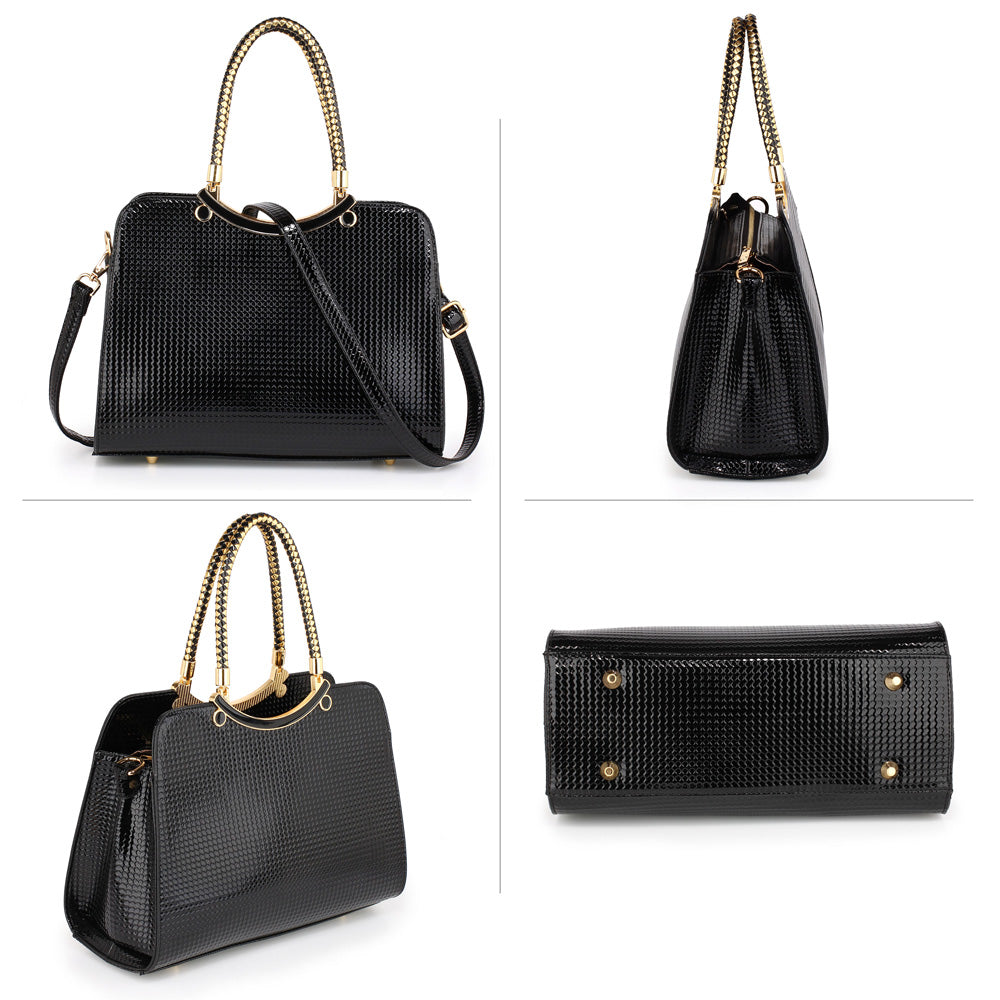 black designer tote