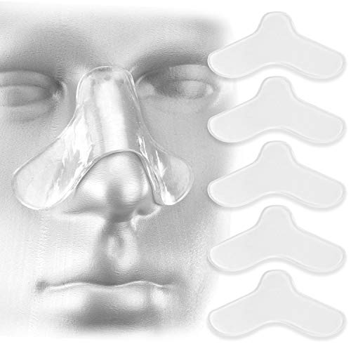 5-pak næsepuder til CPAP-maske - CPAP-næsepuder CPAP-tilbehør til CPAP-maskine - Søvnapnømaske Komfortpude Brugerdefineret design og kan trimmes til størrelse - CPAP-puder til fleste masker - Ubegrænset cellulært