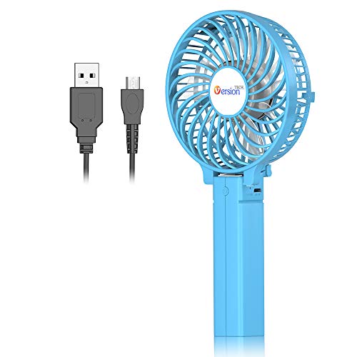 USB Rechargeable Fan Air Cooler Mini Portable Hand Held Desk Fan Battery Powered 