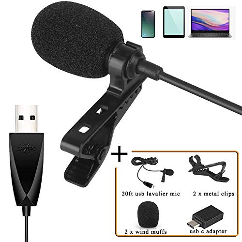 Good Clip-on Lapel Mini Lavalier Mic Microphone for Phone Recording PC US 