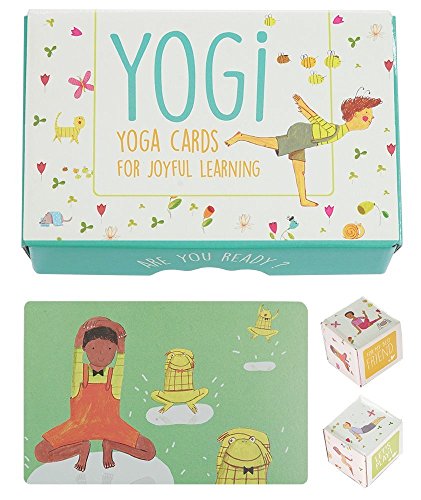 Yogi Diversión Niños Yoga Tarjetas Kit con ilustraciones y rima y poemas 