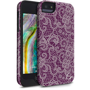 Cellairis Aero Cover til Apple iPhone 5S/SE - Lace Plum/Pink –