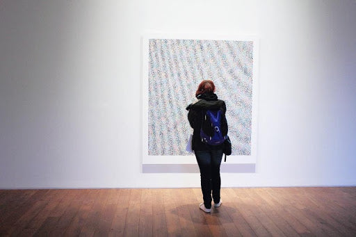 Art Displayed on a Blank Wall