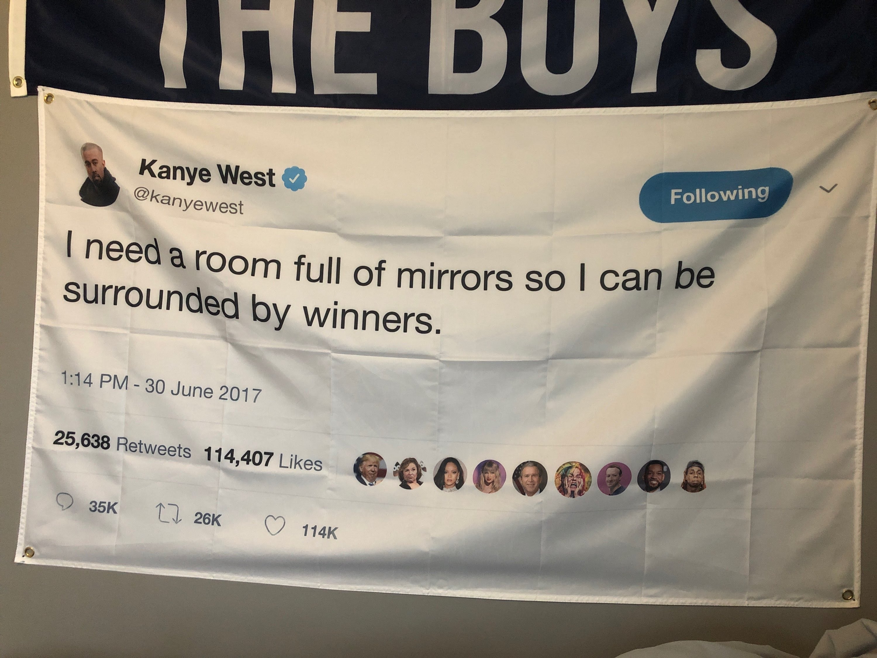  Banger - Kanye West Rapper Funny Mirrors Tweet - I