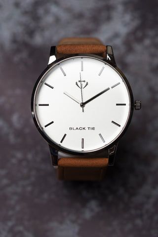 Minimalist leather watch