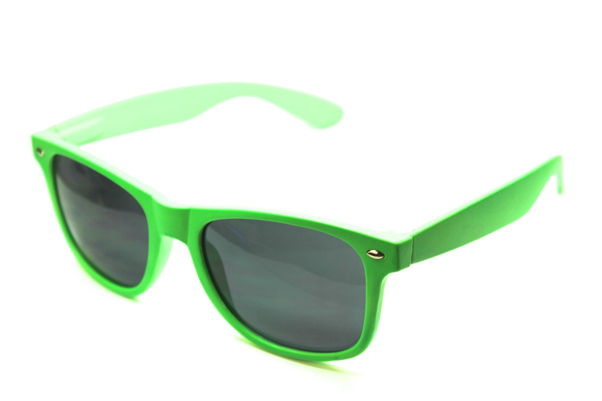 Wayfarer Sunglasses Neon Green With Matte Finish 54mm Eyeglass Discounter 
