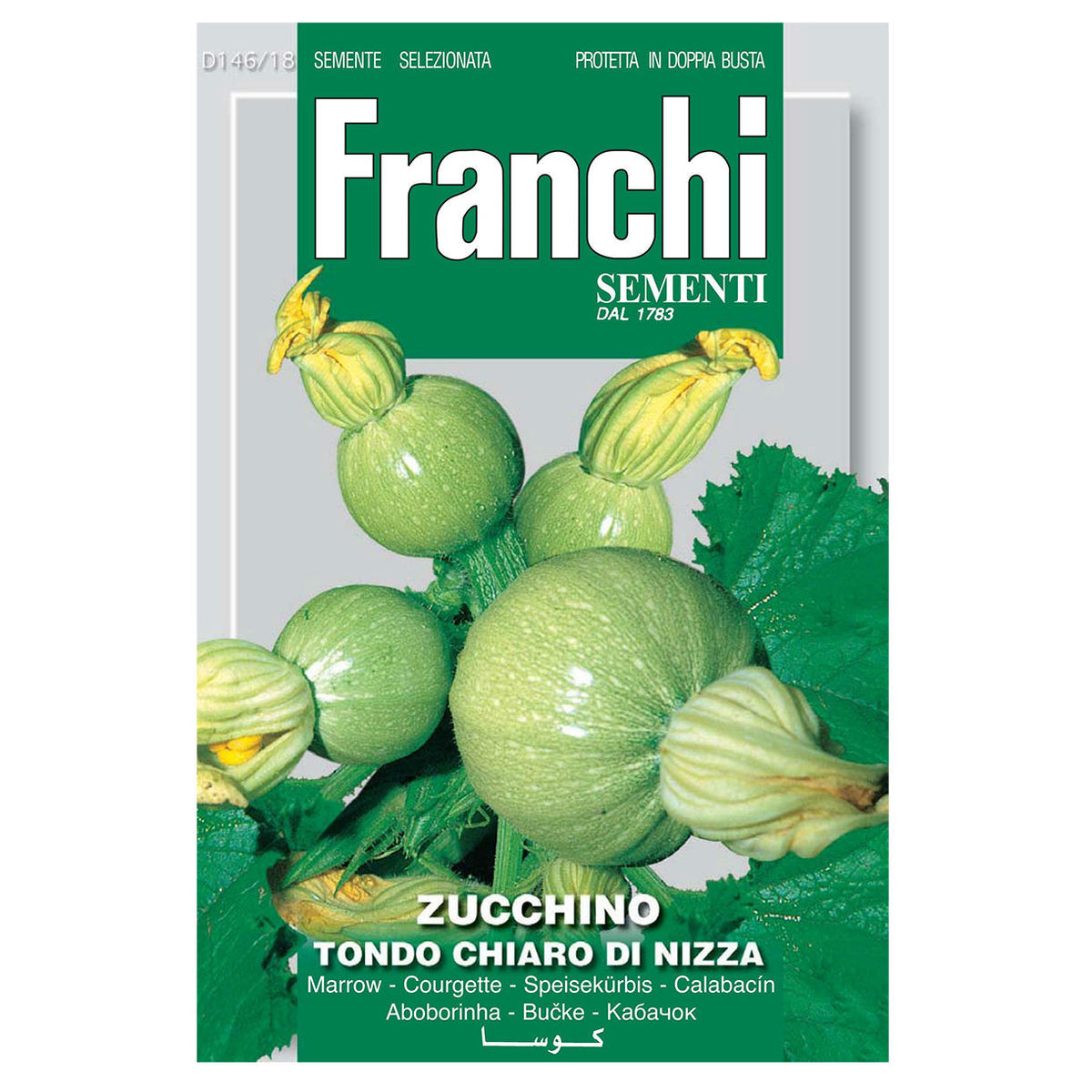 Franchi Seeds of Italy Seeds Bolognese Courgette 