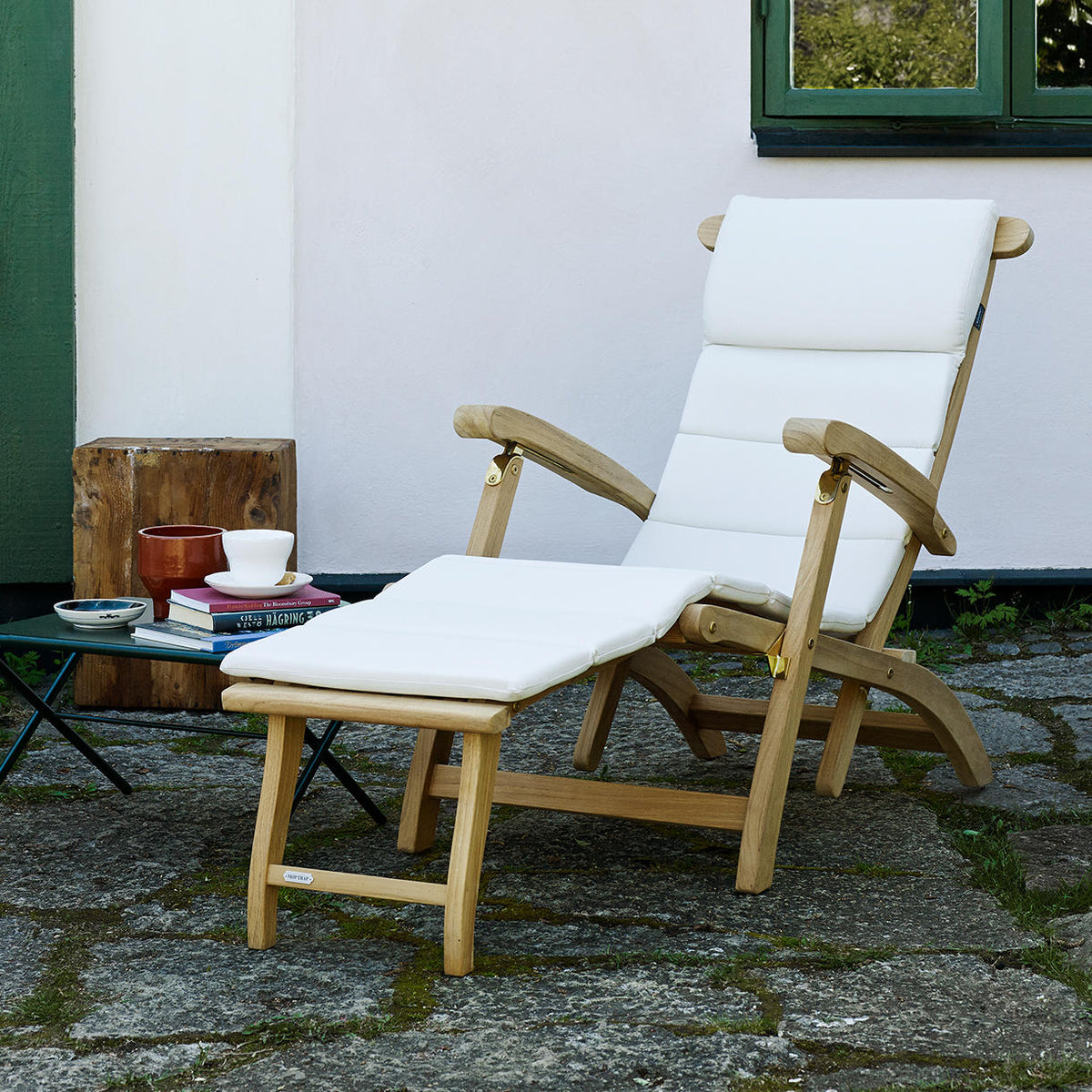 teak steamer lounge chair cushions