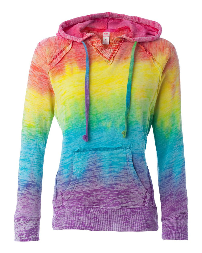 Tie Dye - Peace Hooded Sweatshirt - Tye Dyed Sweatshirt - Ruffles with