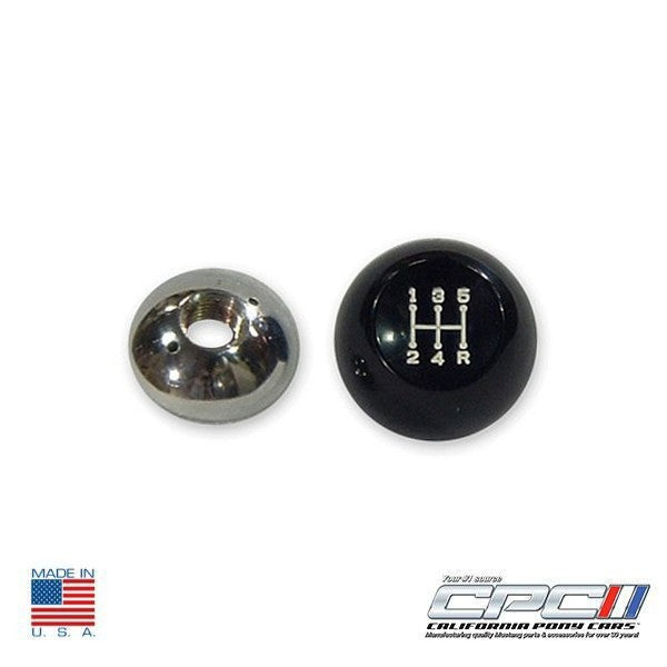 Silver Finish 5-Speed Shifter Knob For Mustang