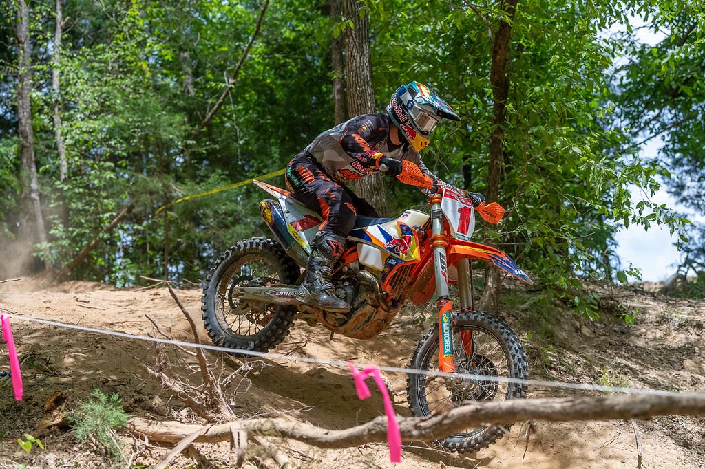 TLD's Kailub Russell Flies to his fourth straight victory in the GNCC. 