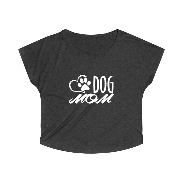 DOG MOM WOMEN'S TRI-BLEND LOOSE FIT TEE