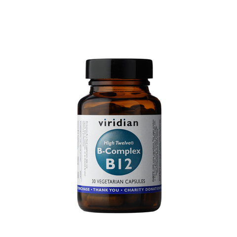 HIGH TWELVE¬ Vitamin B12 with B-Complex Veg Caps (30)