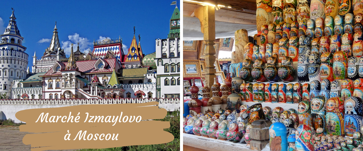 Marché Izmaylovo à Moscou.