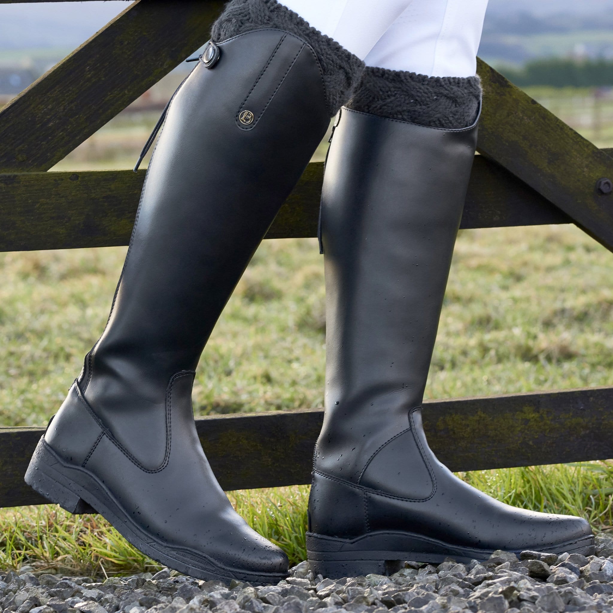 synthetic horse riding boots