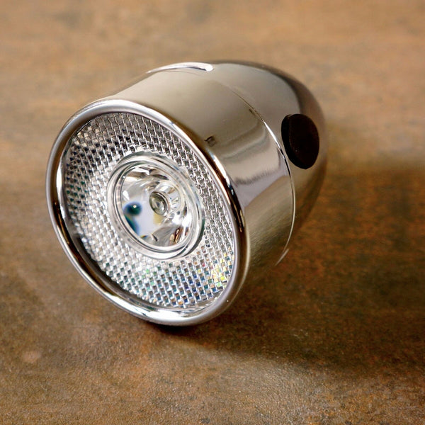 still classic vintage metal bicycle light