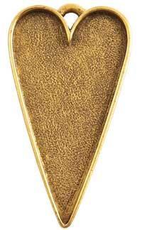 Grande Pendant Heart Gold