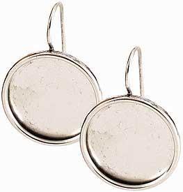 Earring Large Circle Silver