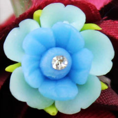 Flower with bud silicone mold
