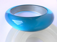 Clear silicone asymmetric shape bangle mold