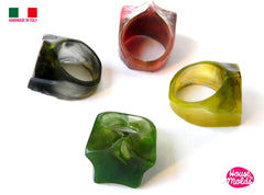 Resin star rings