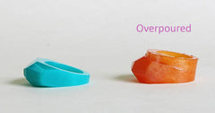 Silicone faceted ring mold